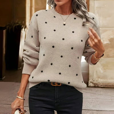 Lilah | Knitted Sweater with Dots