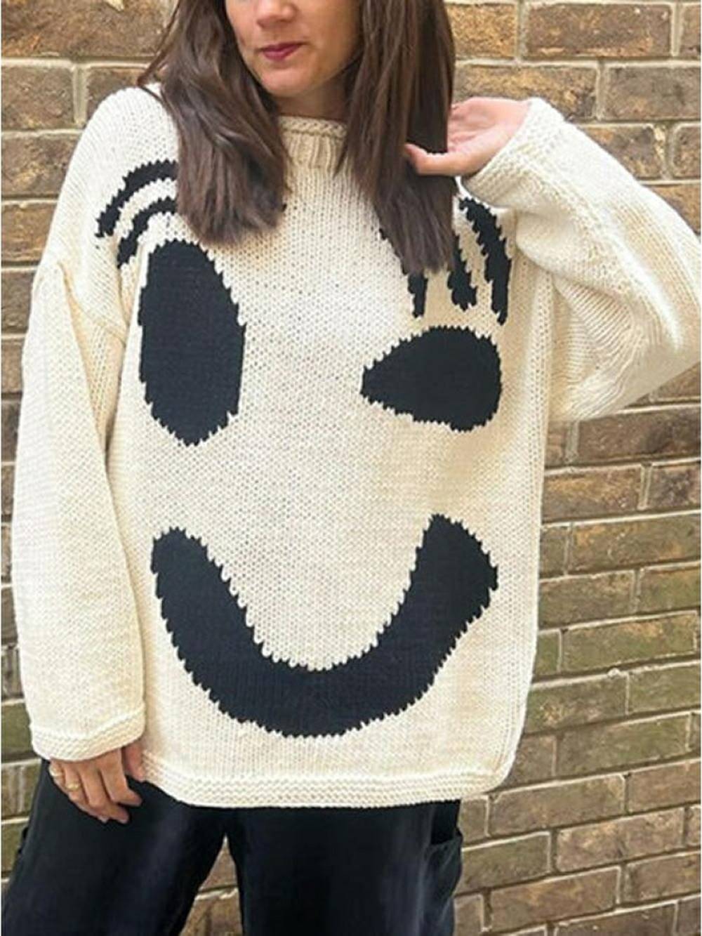 Happy Sunday Comfort Knit Sweater