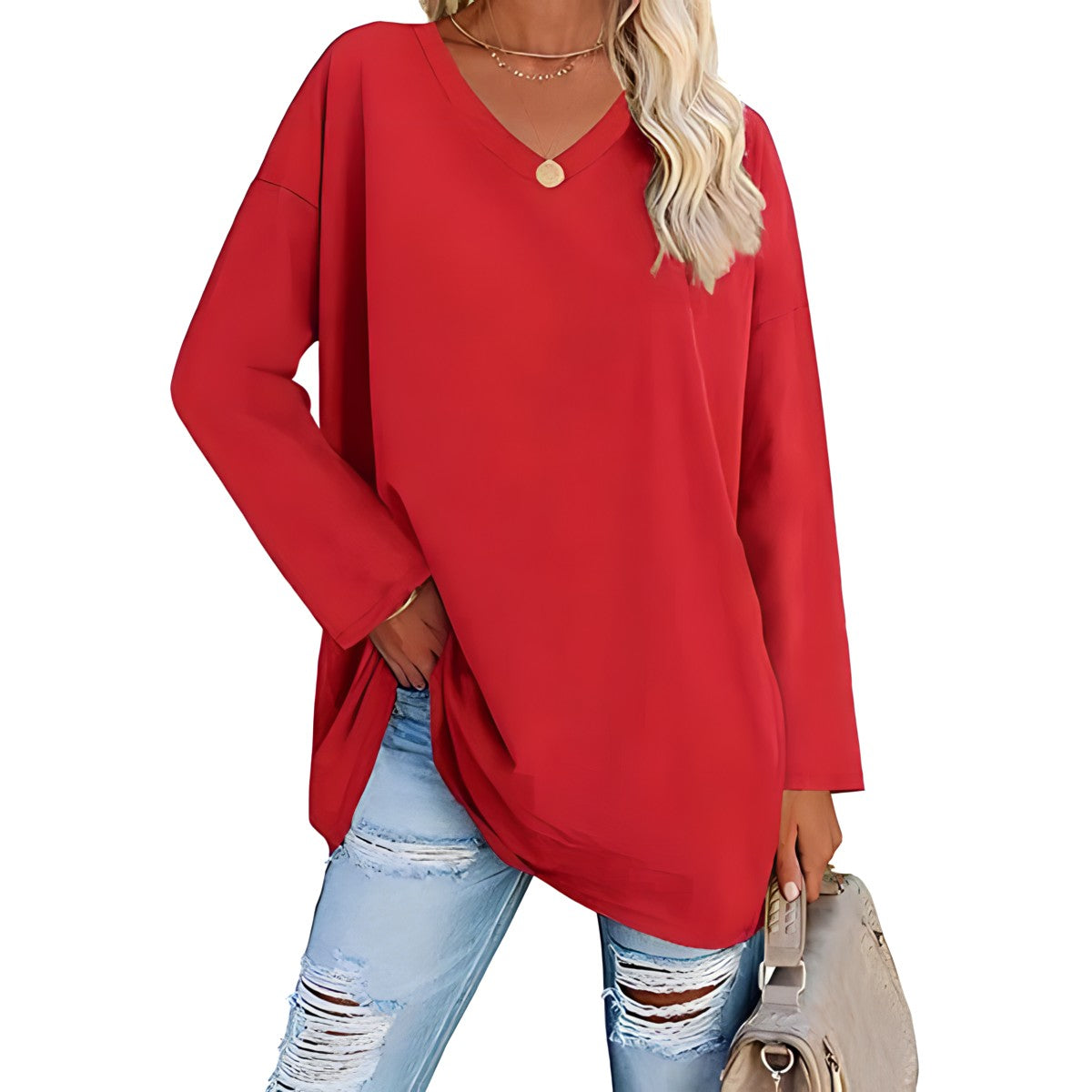 Alicia™ - Casual V-Neck Sweater