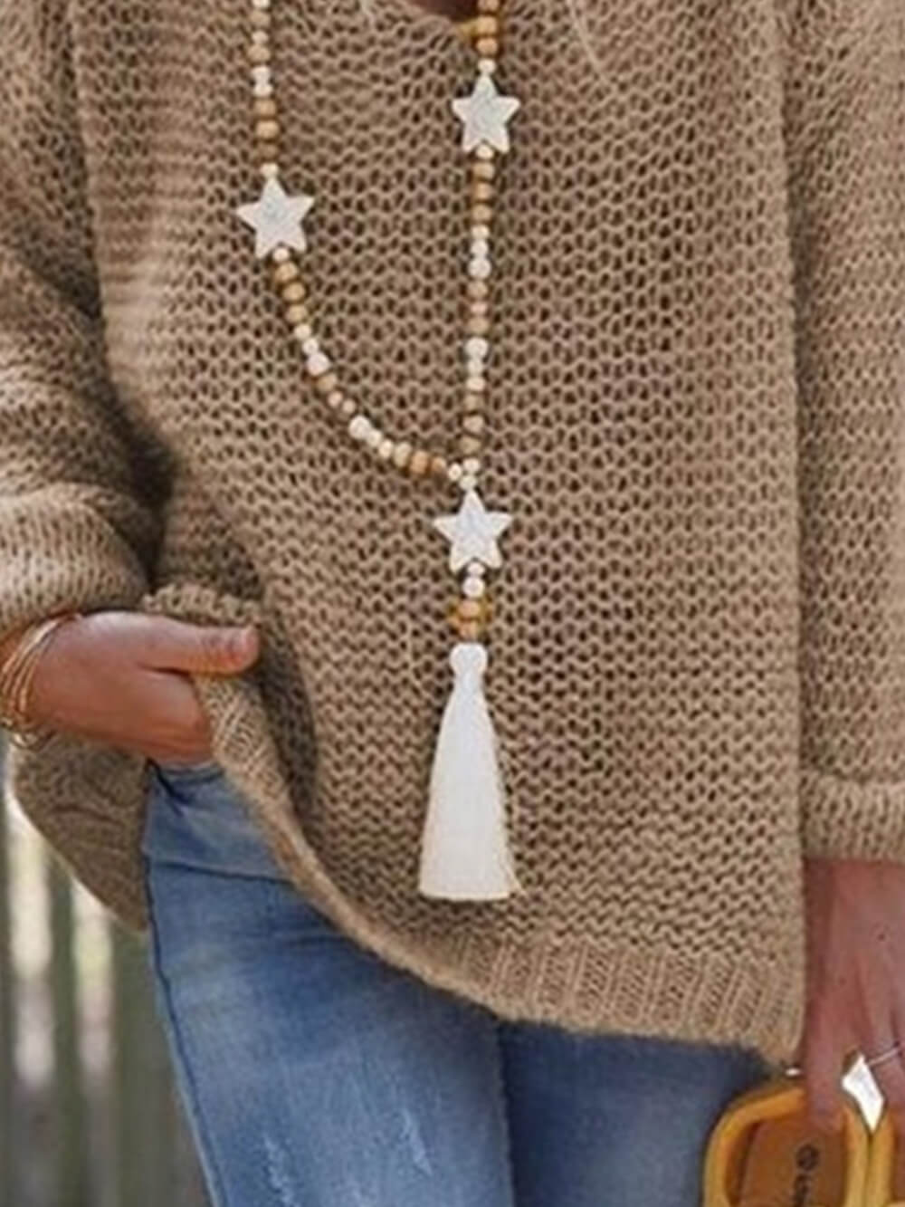 V-Neck Sweater with Long Sleeves