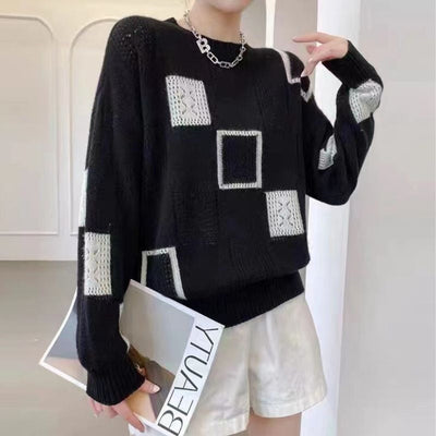 Clarisse™ - Relaxed Geometric Sweater