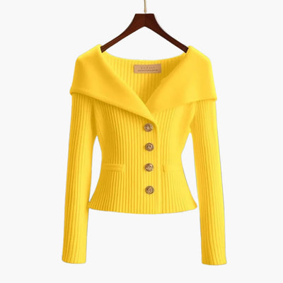 Kenny – Ribbed Button Cardigan