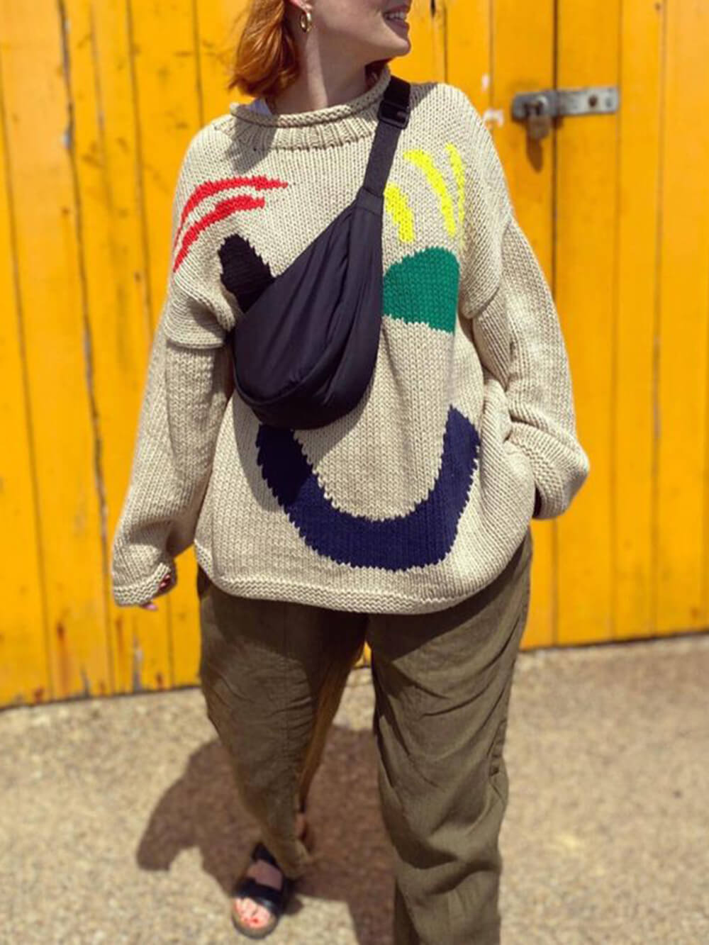 Happy Sunday Comfort Knit Sweater