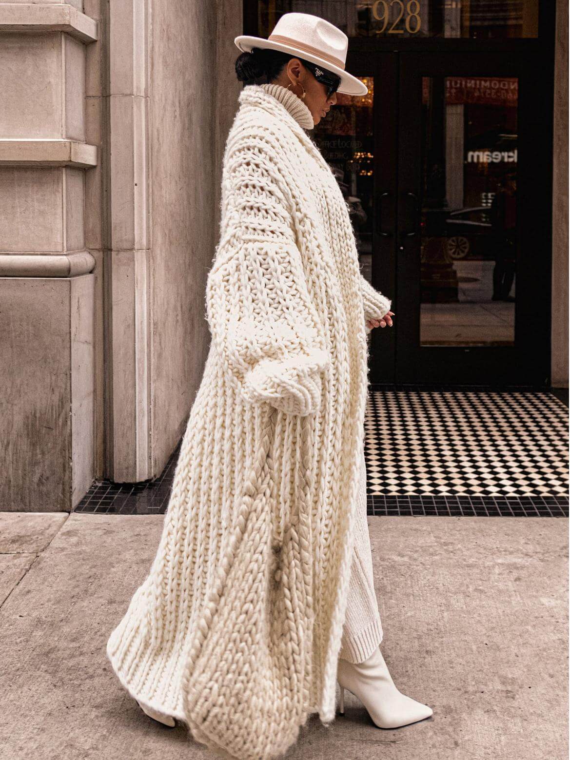 Ivory Keep Me Close Shawl Collar Cardigan
