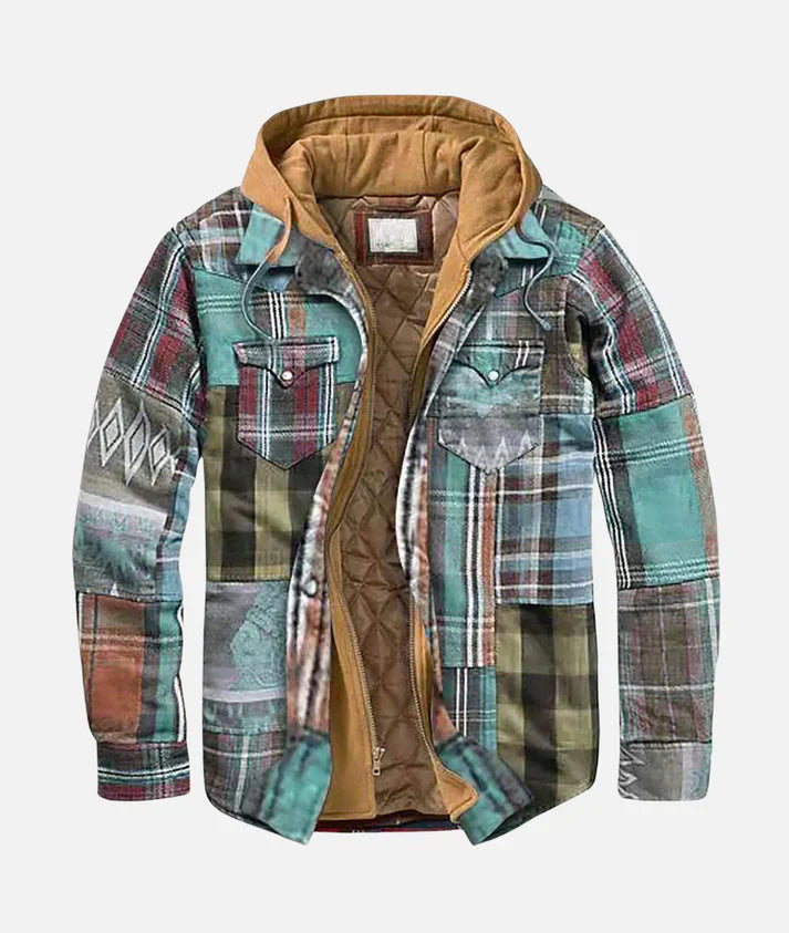 Addison™ | Stylish Patchwork Plaid Jacket