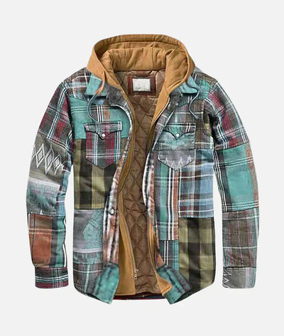 Addison™ | Stylish Patchwork Plaid Jacket