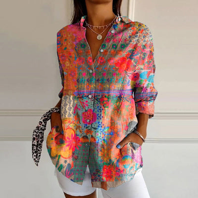 Iva™ | Elegant Floral Print Blouse