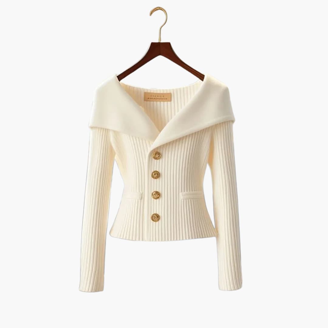 Kenny – Ribbed Button Cardigan