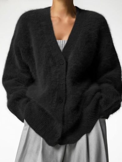 Vegan Knit Cardigan with Long Sleeves