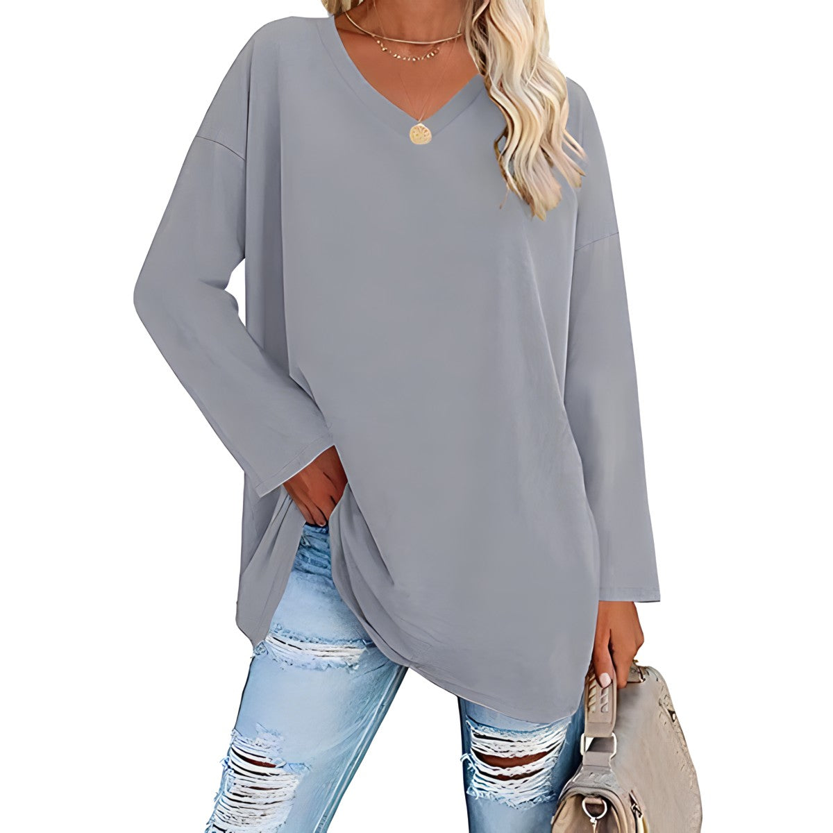Alicia™ - Casual V-Neck Sweater