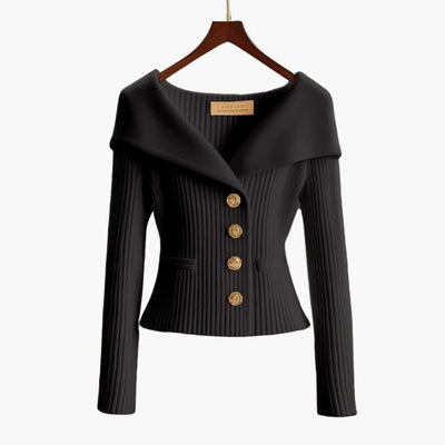 Kenny – Ribbed Button Cardigan