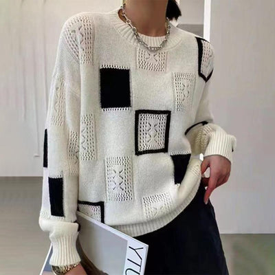 Clarisse™ - Relaxed Geometric Sweater