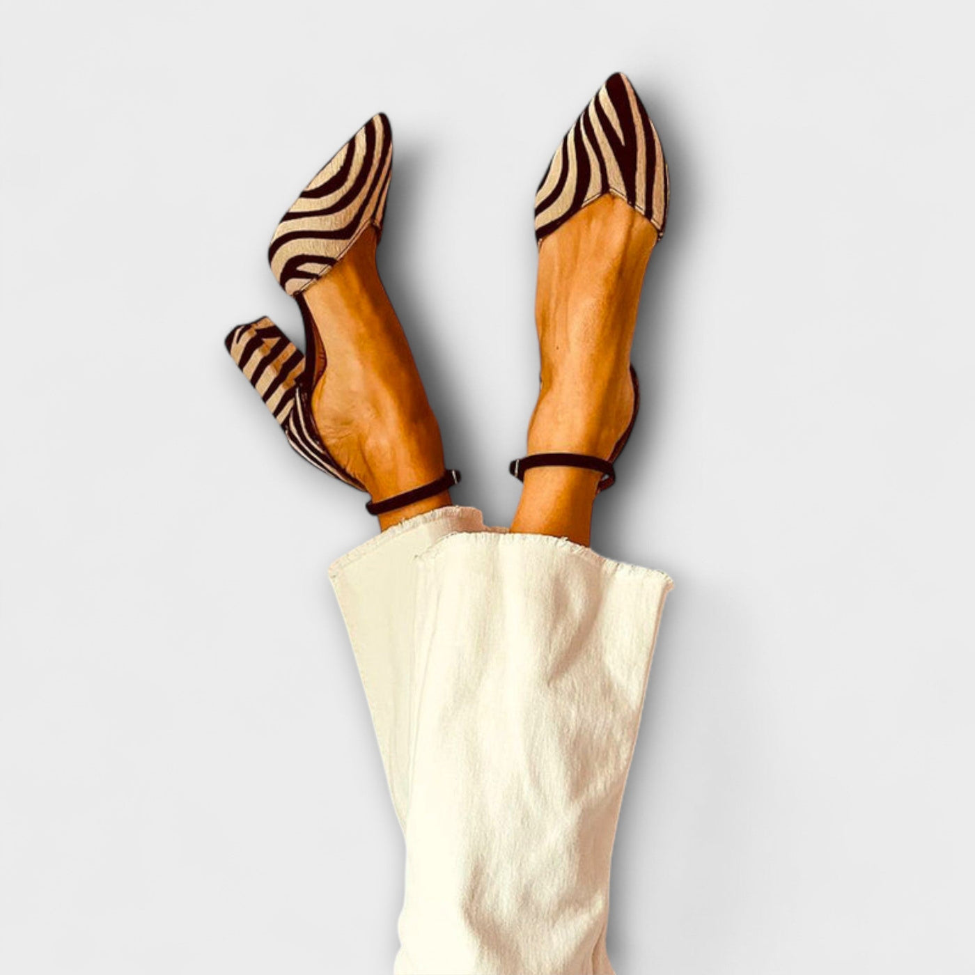 Zebrina – Statement High Heels with Zebra Print
