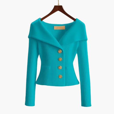 Kenny – Ribbed Button Cardigan