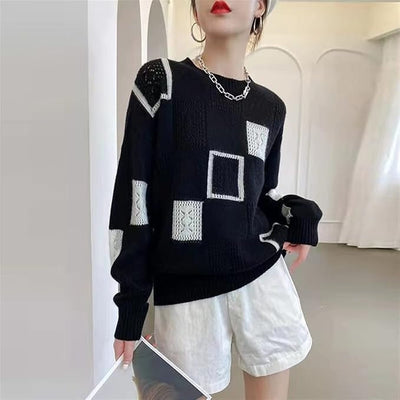 Clarisse™ - Relaxed Geometric Sweater