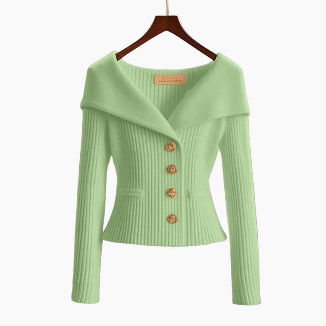 Kenny – Ribbed Button Cardigan