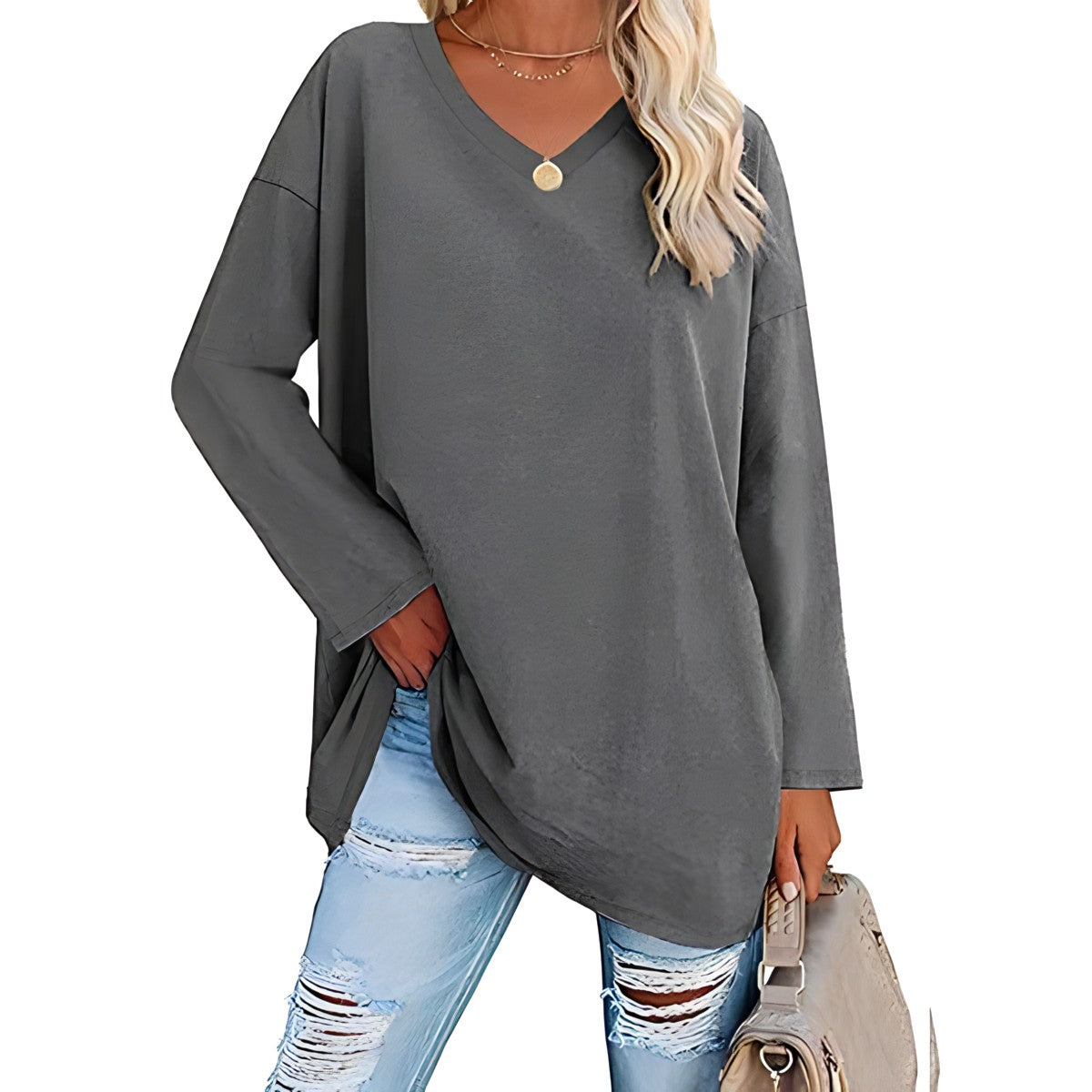 Alicia™ - Casual V-Neck Sweater