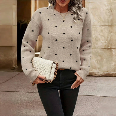 Lilah | Knitted Sweater with Dots