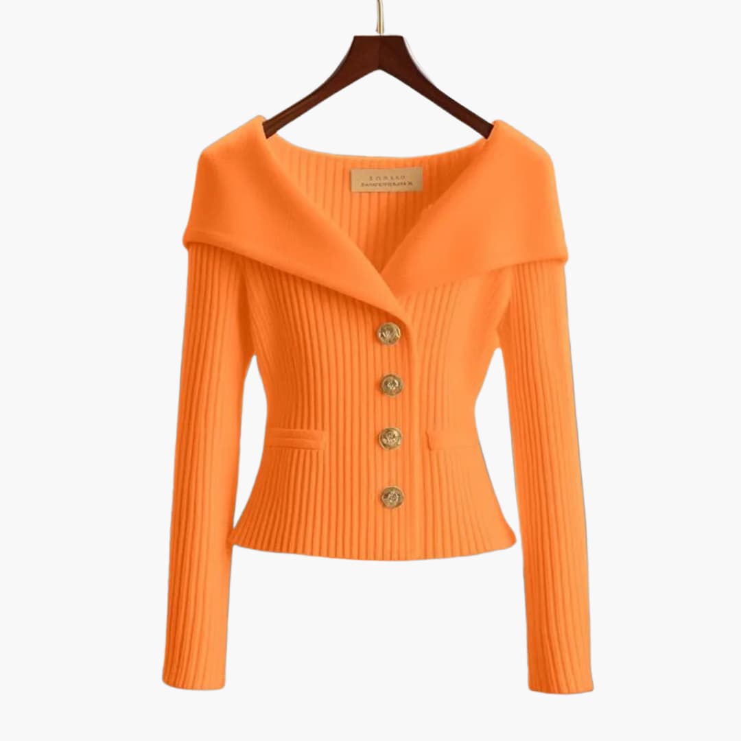 Kenny – Ribbed Button Cardigan