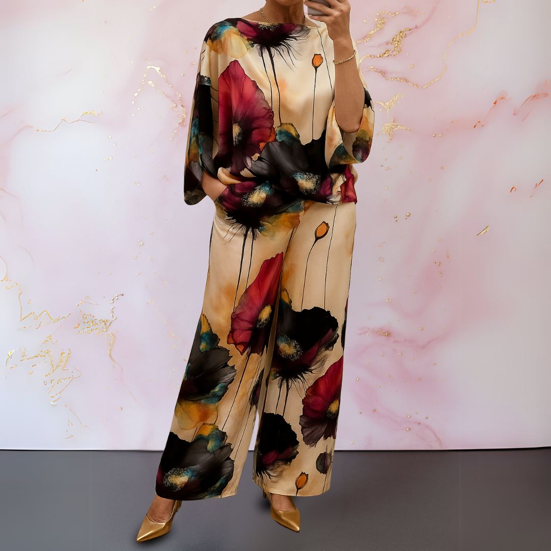 Monica™ | Satin Two-Piece Women's Set