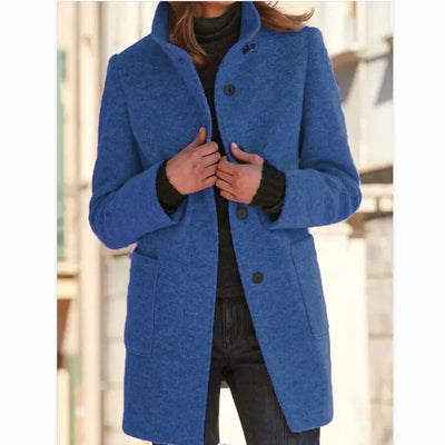 Bronte Coat with Button Closure for Women