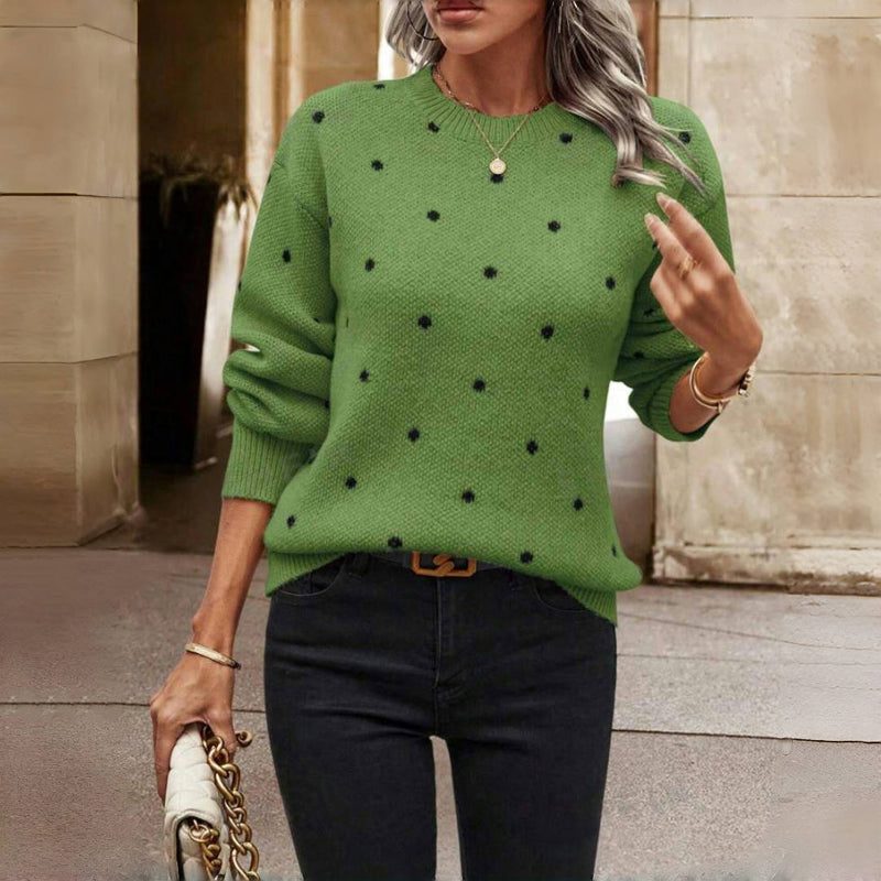 Lilah | Knitted Sweater with Dots