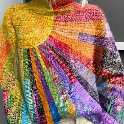 Ada | Colorful and Lively Turtleneck Sweater