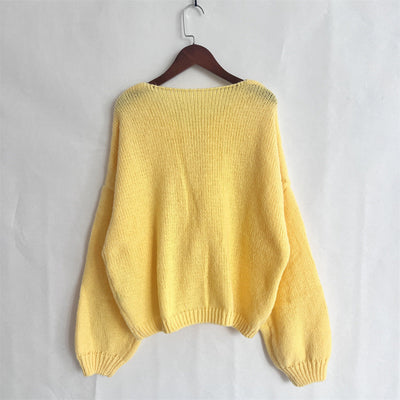 Solid Color Round Neck Lace-Up Cardigan