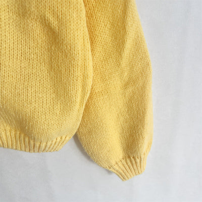 Solid Color Round Neck Lace-Up Cardigan