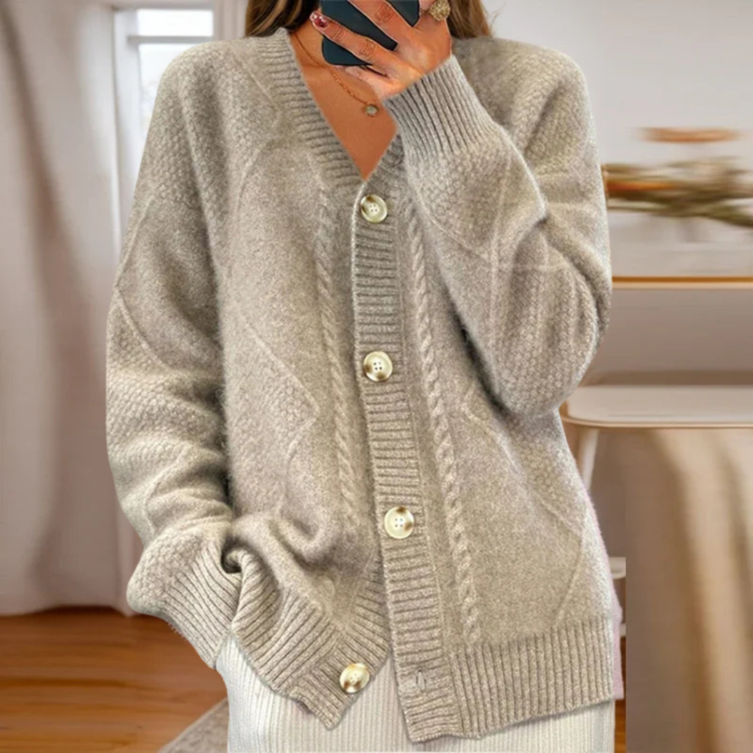 Eloise | Cable Knit Cardigan