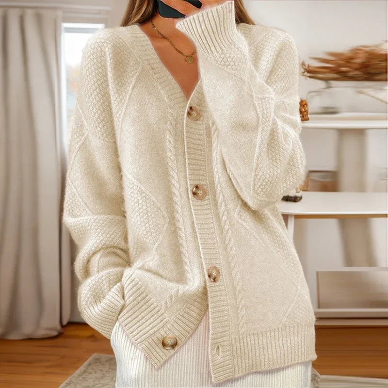 Eloise | Cable Knit Cardigan