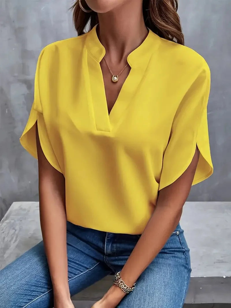 Naomi | Stylish V-Neck Flowing Blouse