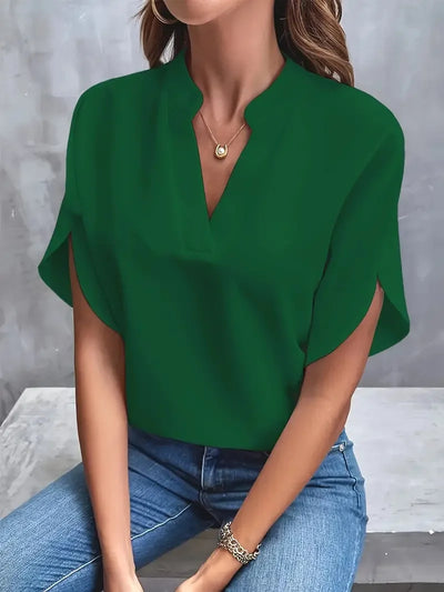 Naomi | Stylish V-Neck Flowing Blouse
