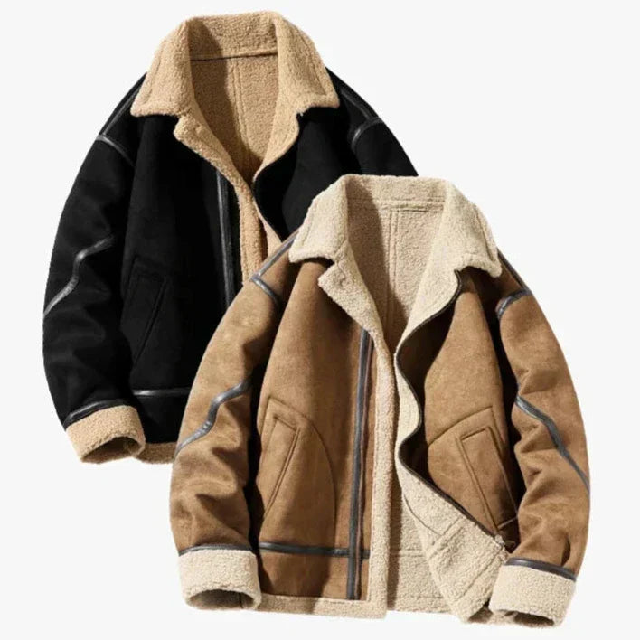 Harvard™ - Vintage Style Warm Suede Jacket
