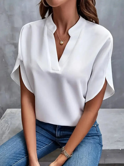 Naomi | Stylish V-Neck Flowing Blouse