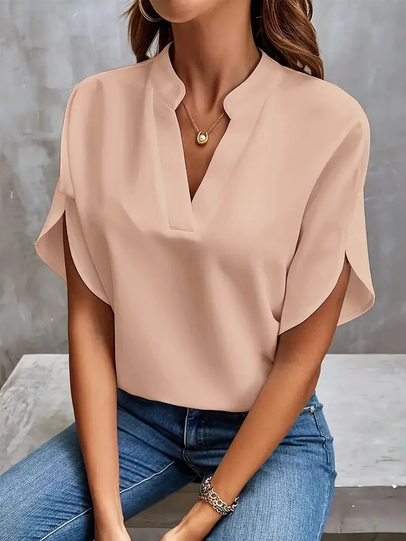 Naomi | Stylish V-Neck Flowing Blouse