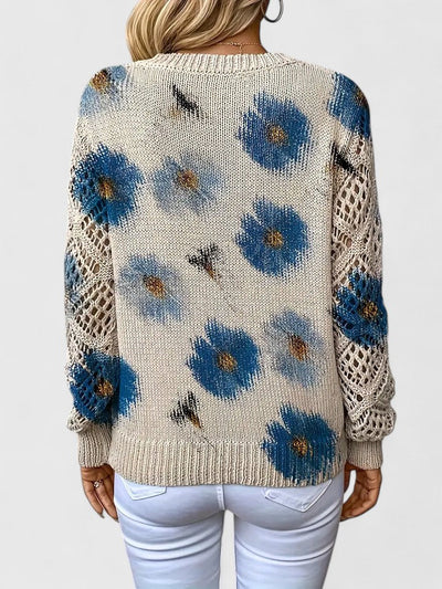 Aurelie | Elegant sweater with floral pattern