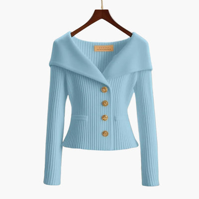 Kenny – Ribbed Button Cardigan
