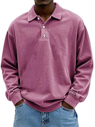 Nathan™ Men's Polo with Long Sleeves