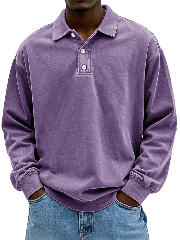 Nathan™ Men's Polo with Long Sleeves