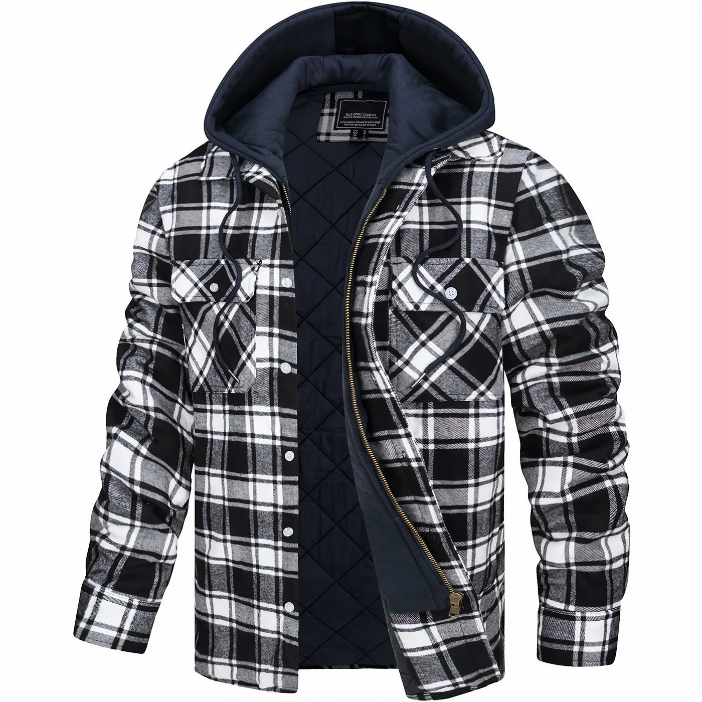 Declan | Checkered Jacket with Zipper