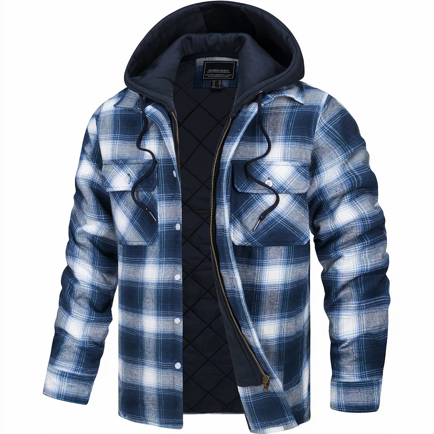 Declan | Checkered Jacket with Zipper