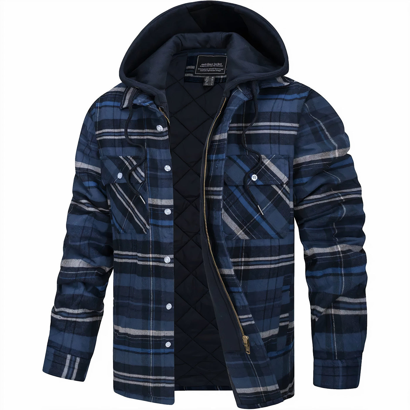 Declan | Checkered Jacket with Zipper